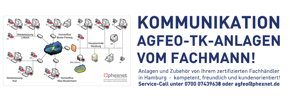 Die phexnet UG ist Ihr Fachhändler für den Großraum Hamburg und das südliche Schleswig-Holstein - Service-Call unter 0700 07439638